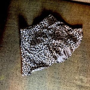 Leopard skirt with short